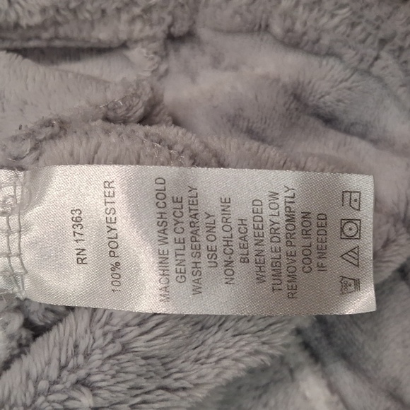 "ANNE KLEIN" Women's, SZ M, 100%polyester, grey and white, robe material dress - Picture 12 of 12